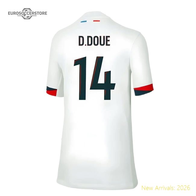 2024-2025 PSG Away Shirt (Kids) (D.Doue 14)-Vantage Point Soccer
